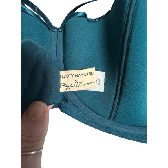 Playful Promises Felicity Hayward Teal harness Bra 40I Fetish Punk Whimsical - Picture 6 of 10